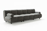 KAWOLA Modulsofa LAYLA 3-Sitzer 3 Module Velvet taupe