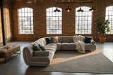 KAWOLA Modulsofa LAYLA Ecksofa 5 Module Velvet taupe