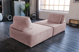 KAWOLA Modulsofa WIOLO SOFT 2 Module 2 Rückenkissen Cord rosa
