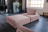 KAWOLA Modulsofa WIOLO SOFT 2 Module 2 Rückenkissen Cord rosa