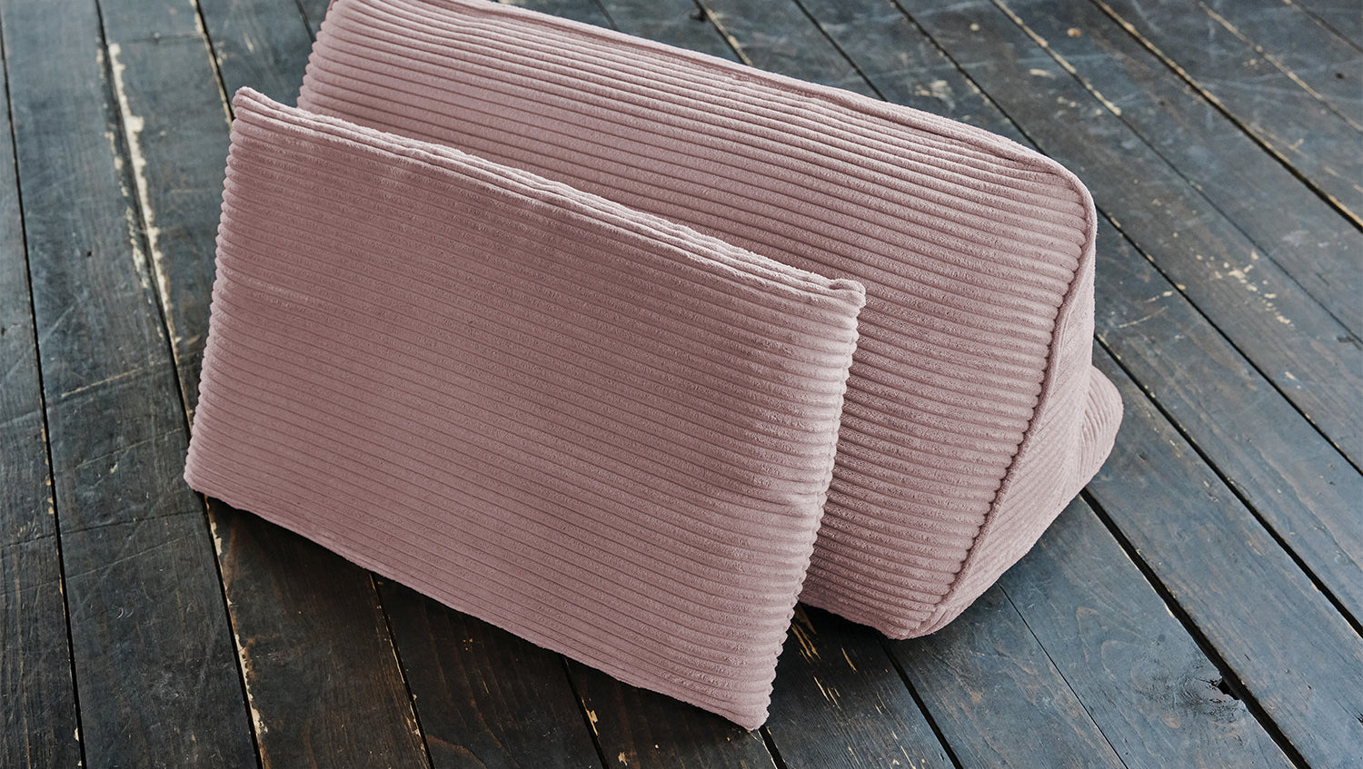 KAWOLA Modulsofa WIOLO SOFT 2 Module 2 Rückenkissen Cord rosa