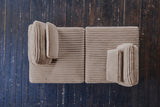 KAWOLA Modulsofa WIOLO SOFT 2 Module 2 Rückenkissen Weicher Breitcord taupe