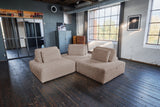 KAWOLA Modulsofa WIOLO SOFT 3 Module 3 Rückenkissen Weicher Breitcord taupe