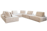 KAWOLA Modulsofa WIOLO SOFT 6 Module 6 Rückenkissen Cord cremeweiß