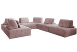 KAWOLA Modulsofa WIOLO SOFT 6 Module 6 Rückenkissen Cord rosa