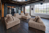 KAWOLA Modulsofa WIOLO SOFT 6 Module 6 Rückenkissen Weicher Breitcord taupe