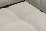 KAWOLA Polsterhocker VIVIEN Hockerbank Feincord beige