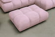 KAWOLA Polsterhocker VIVIEN Hockerbank Feincord rosa