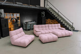 KAWOLA Polsterhocker VIVIEN Hockerbank Feincord rosa