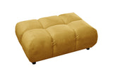KAWOLA Polsterhocker VIVIEN Hockerbank Velvet curry