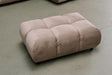 KAWOLA Polsterhocker VIVIEN Hockerbank Velvet sand