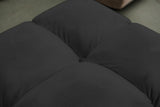 KAWOLA Polsterhocker VIVIEN Hockerbank Velvet schwarz