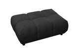 KAWOLA Polsterhocker VIVIEN Hockerbank Velvet schwarz