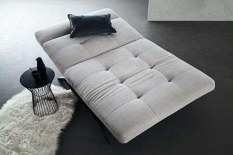 KAWOLA Relaxliege AMERIVA motorisch Maxi Feincord silber