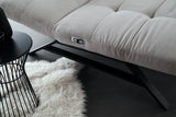 KAWOLA Relaxliege AMERIVA motorisch Maxi Feincord silber