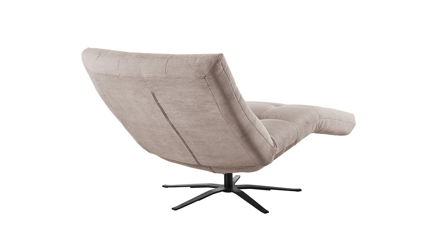 KAWOLA Relaxliege LETICIA motorisch Feincord beige