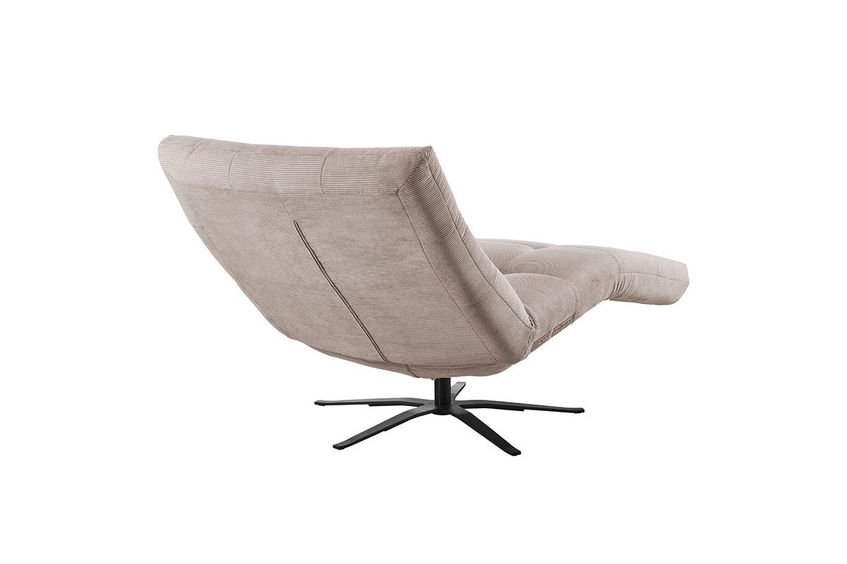 KAWOLA Relaxliege LETICIA motorisch Feincord beige