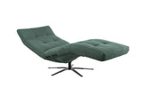 KAWOLA Relaxliege LETICIA motorisch Feincord grün