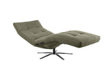 KAWOLA Relaxliege LETICIA motorisch Feincord olivgrün