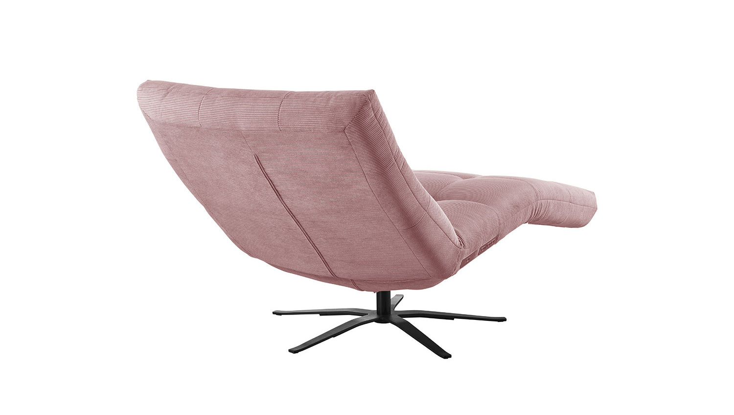 KAWOLA Relaxliege LETICIA motorisch Feincord rosa