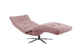 KAWOLA Relaxliege LETICIA motorisch Feincord rosa
