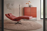 KAWOLA Relaxliege LETICIA motorisch Leder rot