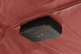 KAWOLA Relaxliege LETICIA motorisch Leder rot