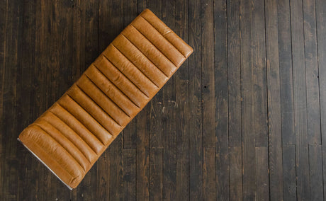 KAWOLA Relaxliege SIRY Polsterliege Leder cognac