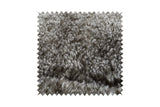 KAWOLA Relaxsessel SILVA Drehsessel Schaffell hellgrau mit Hocker
