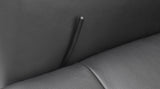 KAWOLA Relaxsessel VANITAS Drehsessel Leder schwarz mit Hocker