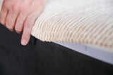 KAWOLA Rückenkissen WIOLO SOFT Cord cremeweiß