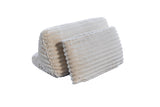 KAWOLA Rückenkissen WIOLO SOFT Weicher Breitcord cremeweiß