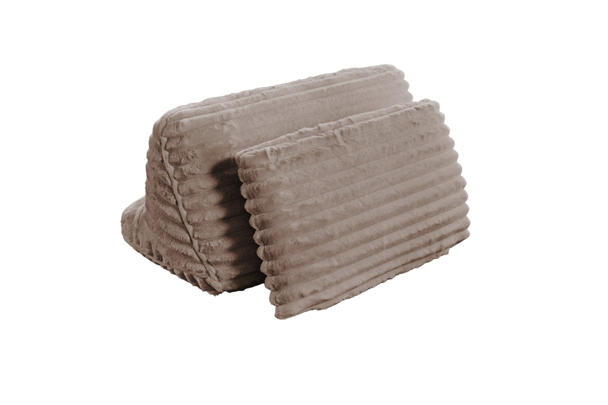 KAWOLA Rückenkissen WIOLO SOFT Weicher Breitcord taupe