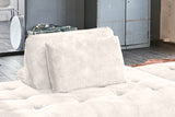 KAWOLA Rückenkissen WIOLO velvet cremeweiß