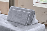 KAWOLA Rückenkissen WIOLO velvet grau