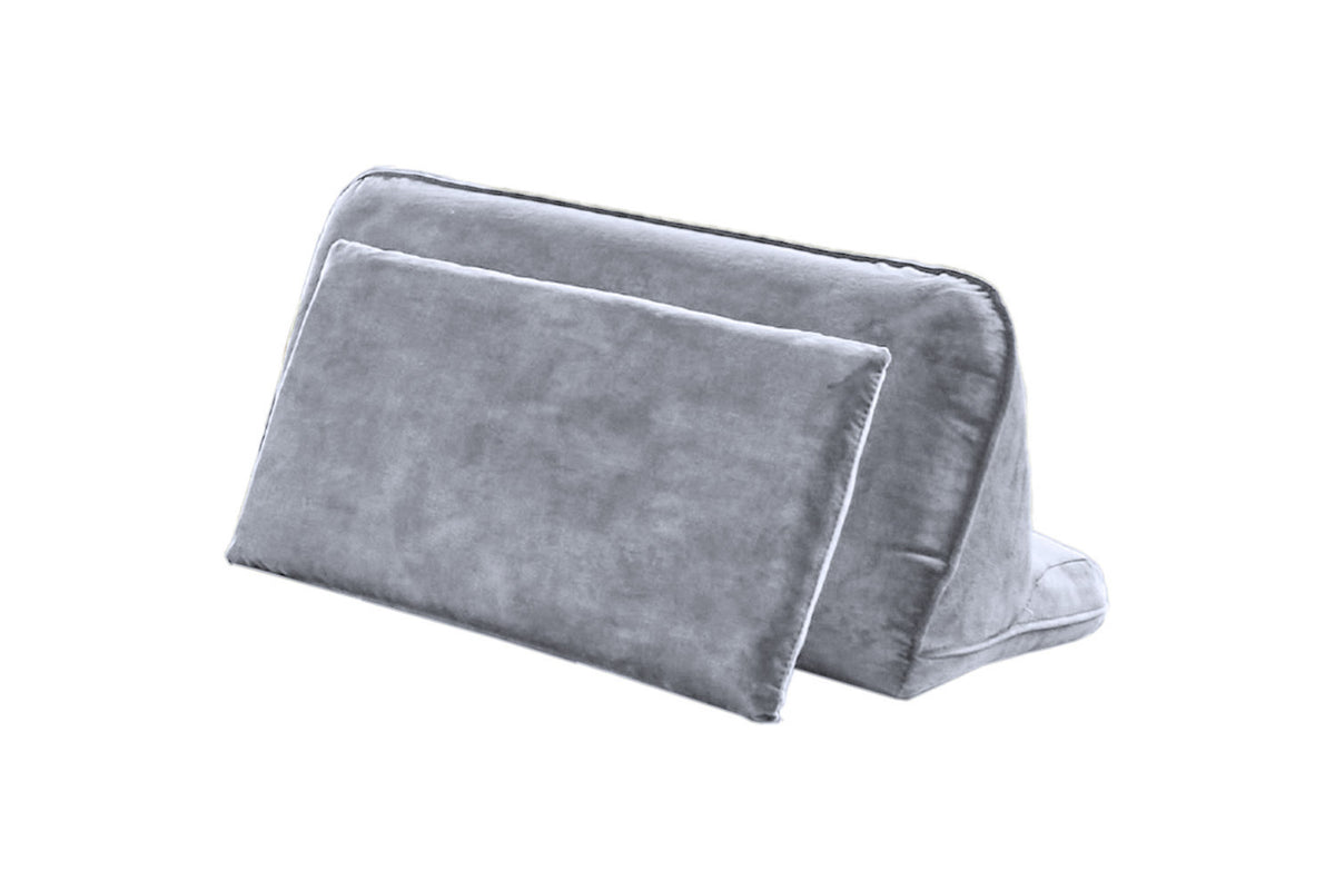 KAWOLA Rückenkissen WIOLO velvet grau