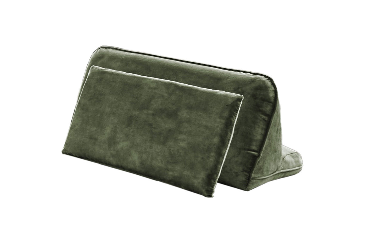 KAWOLA Rückenkissen WIOLO velvet moosgrün