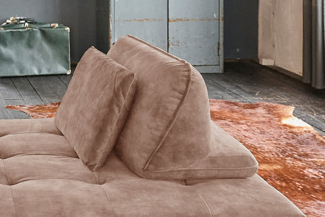 KAWOLA Rückenkissen WIOLO velvet taupe