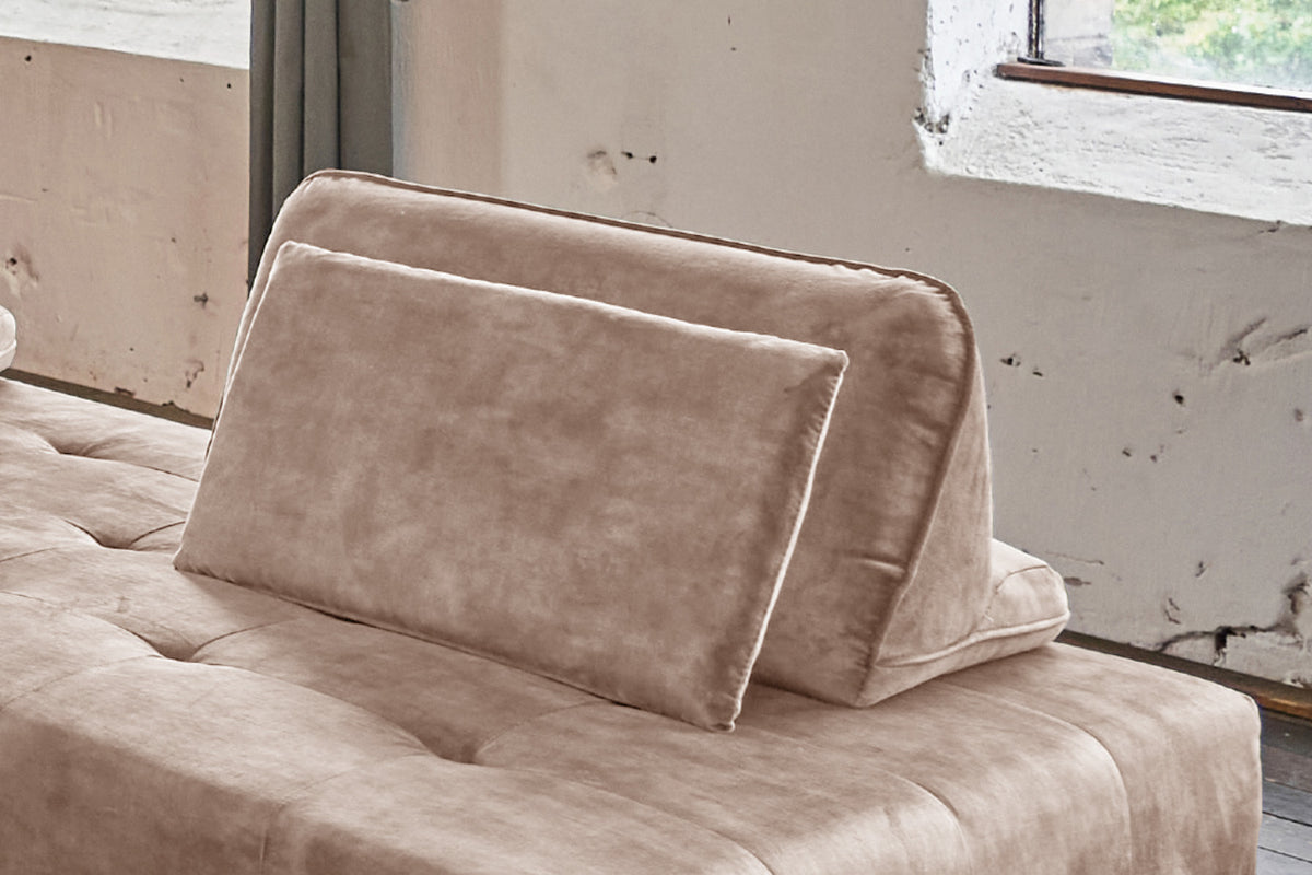 KAWOLA Rückenkissen WIOLO velvet taupe