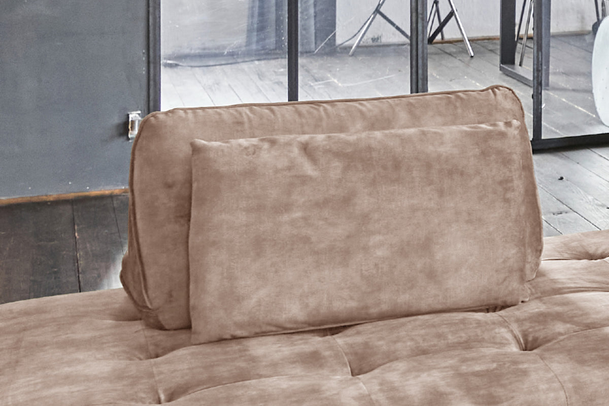 KAWOLA Rückenkissen WIOLO velvet taupe