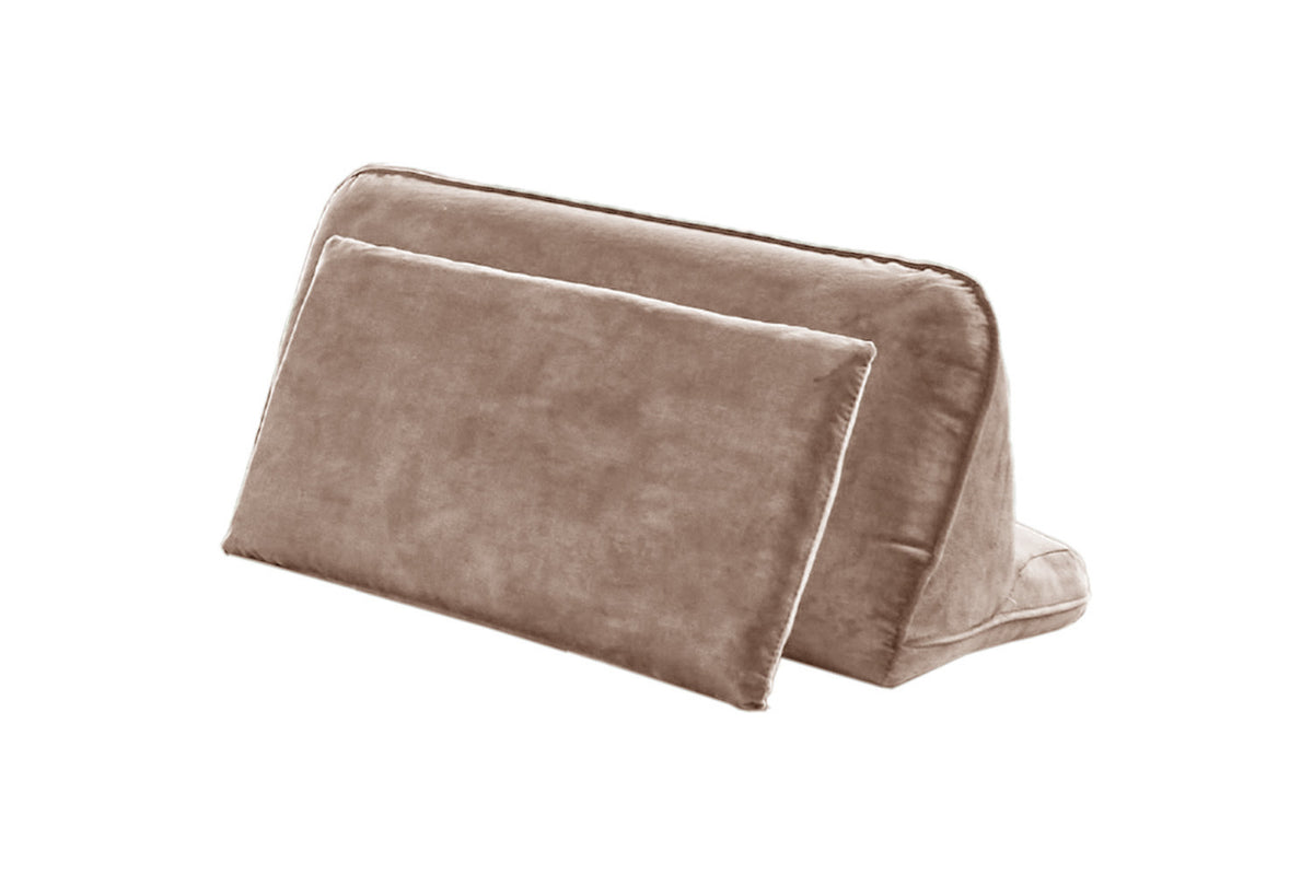 KAWOLA Rückenkissen WIOLO velvet taupe