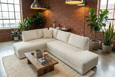 KAWOLA Schlafsofa SADIRA Ecksofa Stoff cremeweiß