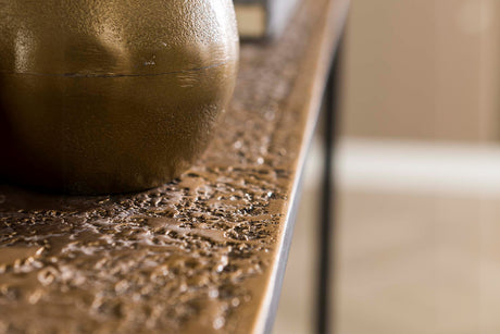 KAWOLA Schminktisch ROIC Konsolentisch Metall bronze
