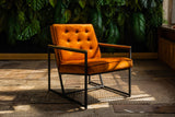 KAWOLA Sessel ARLY Polstersessel Bezug Velvet cognac