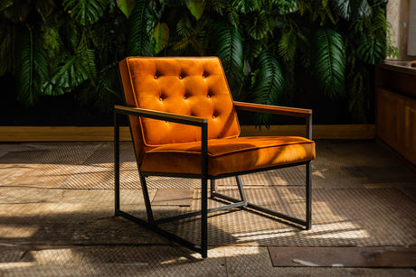 KAWOLA Sessel ARLY Polstersessel Bezug Velvet cognac