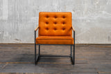 KAWOLA Sessel ARLY Polstersessel Bezug Velvet cognac