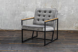 KAWOLA Sessel ARLY Polstersessel Bezug Velvet grau