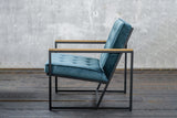 KAWOLA Sessel ARLY Polstersessel Bezug Velvet petrol