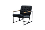 KAWOLA Sessel ARLY Polstersessel Bezug Velvet schwarz