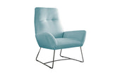 KAWOLA Sessel BISA Cord hellblau